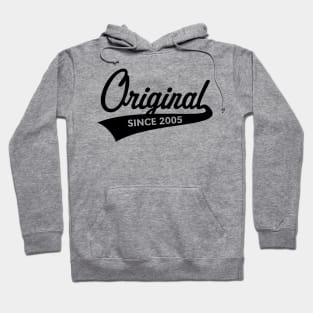 Original Since 2005 (Year Of Birth / Birthday / Black) Hoodie